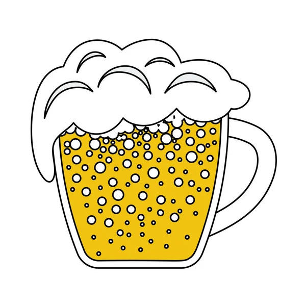 Caneca Ícone Cerveja Esboço Editável Com Design Preenchimento Cores Ilustração —  Vetores de Stock