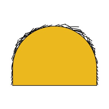 Saman Yığını Simgesi. Renk Doldurma Tasarımı ile Düzenlenebilir Tasarım. Vektör İllüstrasyonu.