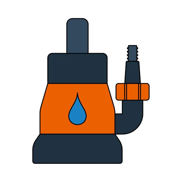 Icono Bomba Agua Sumergible Esquema Editable Con Diseño Relleno Color — Vector de stock