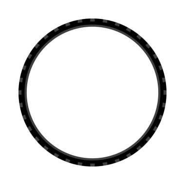 Bisiklet Lastiği Simgesi. Düz Renk Tasarımı. Vektör İllüstrasyonu.