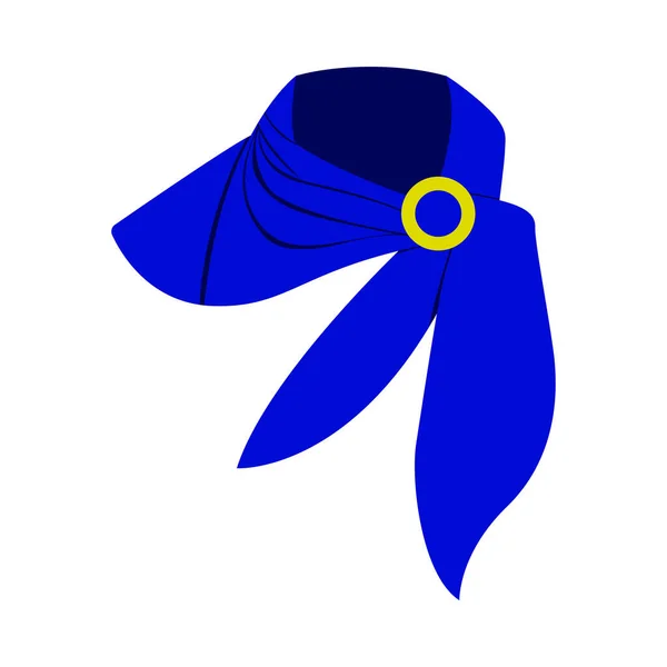 Bufanda Cuello Mujer Negocios Icono Diseño Color Plano Ilustración Vectorial — Vector de stock
