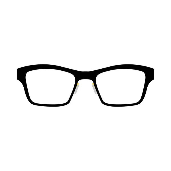 商业女性眼镜图标 平面色彩设计 病媒图解 — 图库矢量图片