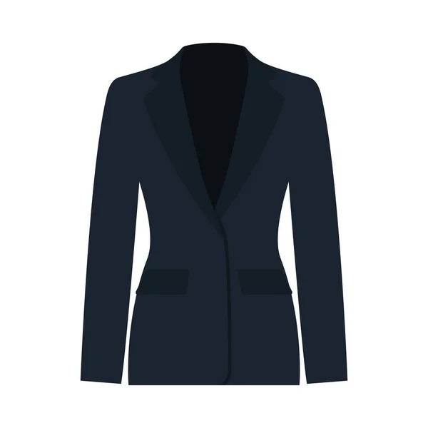 Business Woman Suit Icon Flache Farbgestaltung Vektorillustration — Stockvektor