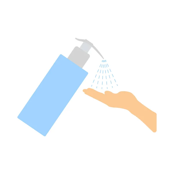 Dispenser Liquid Soap Icon Flat Color Design Vector Illustration — Stock Vector