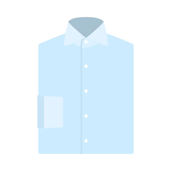 Camisa Plegable Icono Diseño Color Plano Ilustración Vectorial — Archivo Imágenes Vectoriales