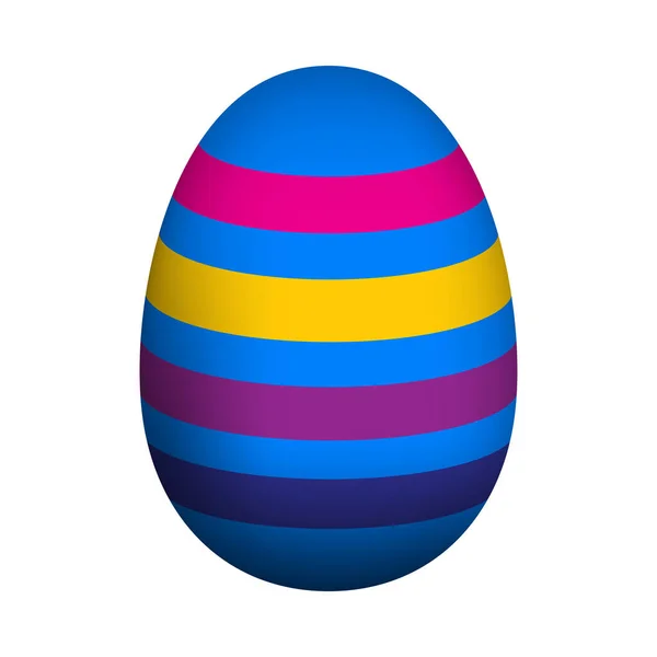 Huevo Pascua Con Icono Adornado Diseño Color Plano Ilustración Vectorial — Vector de stock