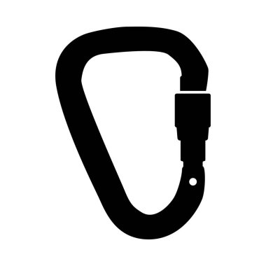 Dağcı Carabine Icon. Siyah kabartma tasarımı. Vektör İllüstrasyonu.