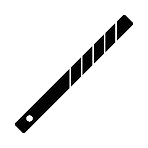 Business Tie Clip Icon Black Glyph Design Vektorová Ilustrace — Stockový vektor