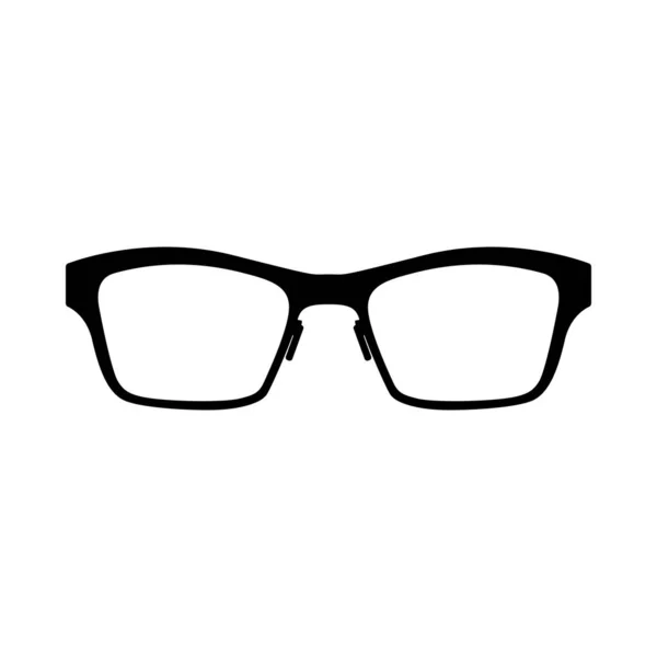 Business Woman Glasses Icon Black Glyph Design Vektorová Ilustrace — Stockový vektor