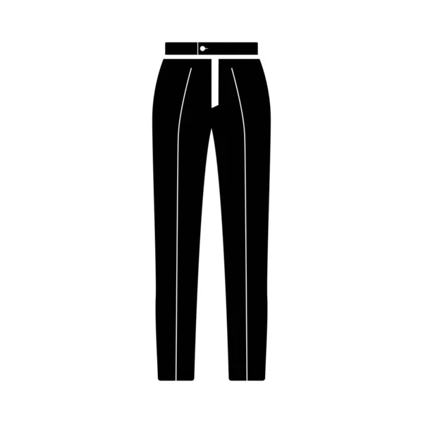 Obchodní Kalhoty Ikona Black Glyph Design Vektorová Ilustrace — Stockový vektor