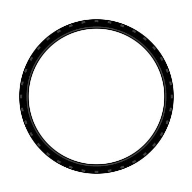 Bisiklet Lastiği Simgesi. Renk Doldurma Tasarımı ile Düzenlenebilir Tasarım. Vektör İllüstrasyonu.