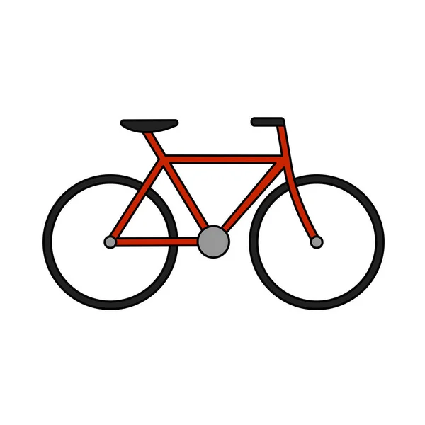 Fiets Icoon Bewerkbare Outline Met Kleur Invullen Ontwerp Vector Illustratie — Stockvector