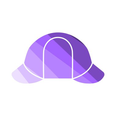 Sherlock Hat Simgesi. Düz Renkli Merdiven Tasarımı. Vektör İllüstrasyonu.