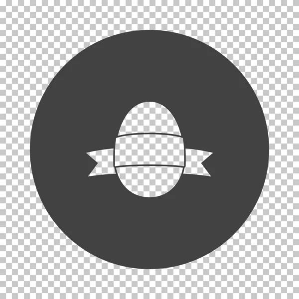 Kurdele Ikonlu Paskalya Yumurtası Şeffaflık Ağı Nda Kalıp Tasarımı Çıkar — Stok Vektör