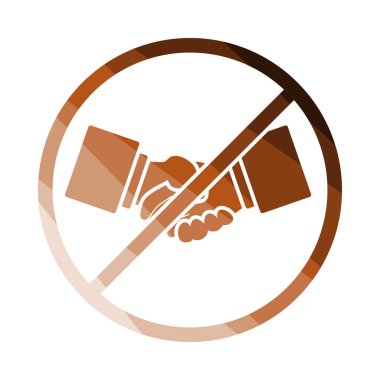 Tokalaşma Simgesi Yok. Düz Renkli Merdiven Tasarımı. Vektör İllüstrasyonu.