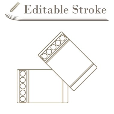 İş Kol Bağlantısı Simgesi. Düzenlenebilir Basit Tasarım. Vektör İllüstrasyonu.