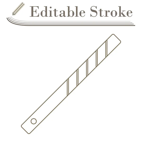 Business Tie Clip Ikonen Redigerbar Stroke Enkel Design Vektor Illustration — Stock vektor