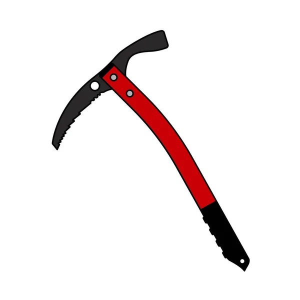 Ice Axe Icon Esboço Editável Com Design Preenchimento Cores Ilustração — Vetor de Stock