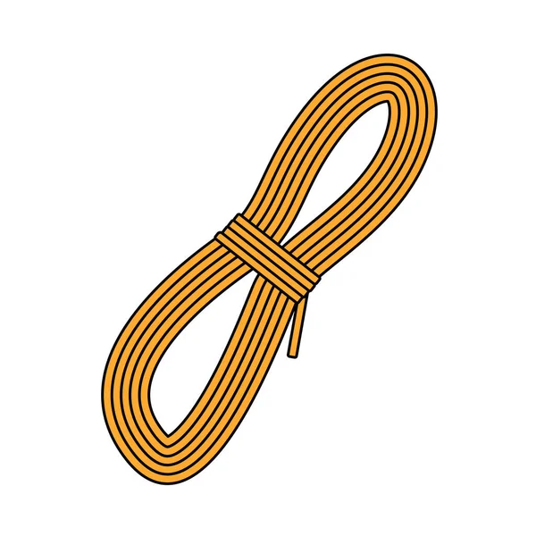 ロープアイコンを登る 編集可能なアウトラインカラーフィルデザイン付き ベクターイラスト — ストックベクタ