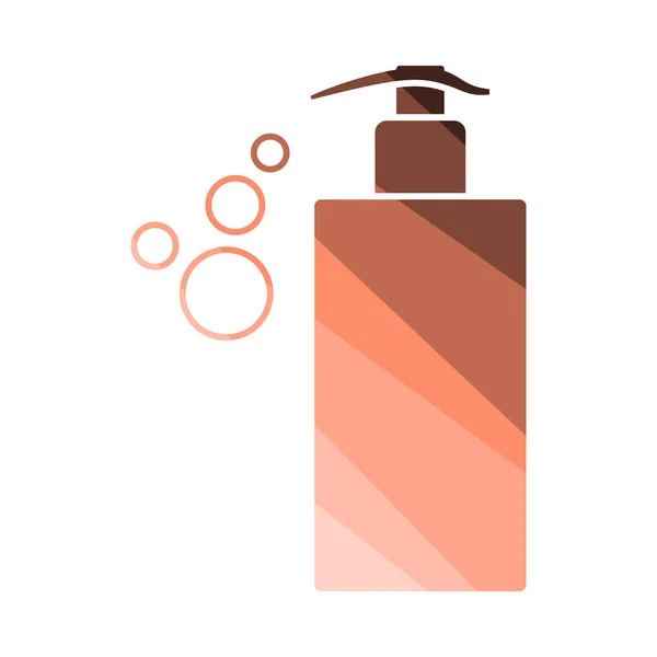 液体肥皂离子的分配器 平面彩色梯形设计 病媒图解 — 图库矢量图片