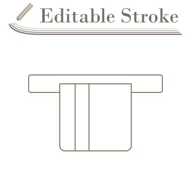 Kredi kartı ATM Simgesinden çıkıyor. Düzenlenebilir Basit Tasarım. Vektör İllüstrasyonu.