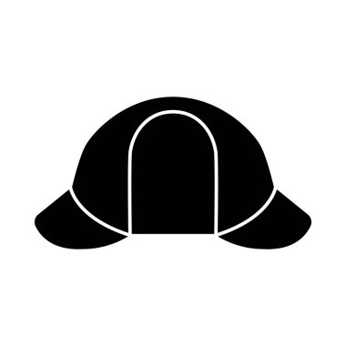 Sherlock Hat Simgesi. Siyah Şablon Tasarımı. Vektör İllüstrasyonu.