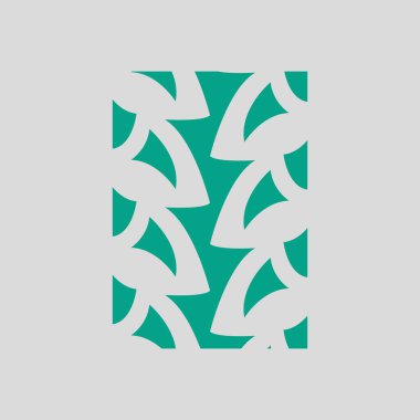 Bisiklet Lastiği Yazdırma Simgesi. Gri Arkaplan 'da yeşil. Vektör İllüstrasyonu.