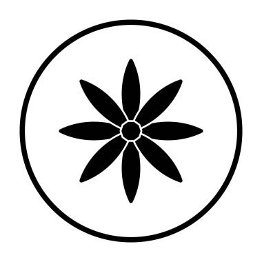 İş Broşu Simgesi. İnce Çember Şablon Tasarımı. Vektör İllüstrasyonu.