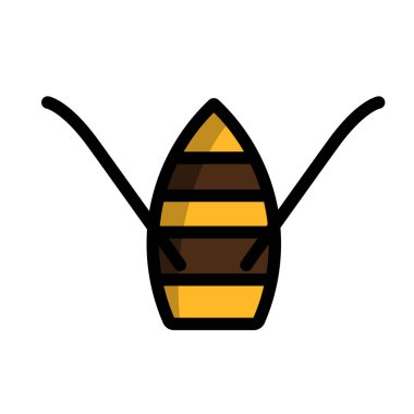 Kürek Teknesi Simgesi. Renk Doldurma Tasarımı ile Düzenlenebilir Tasarım. Vektör İllüstrasyonu.