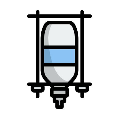 Sayaç Simgesini Bırak. Renk Doldurma Tasarımı ile Düzenlenebilir Kalın Tasarım. Vektör İllüstrasyonu.