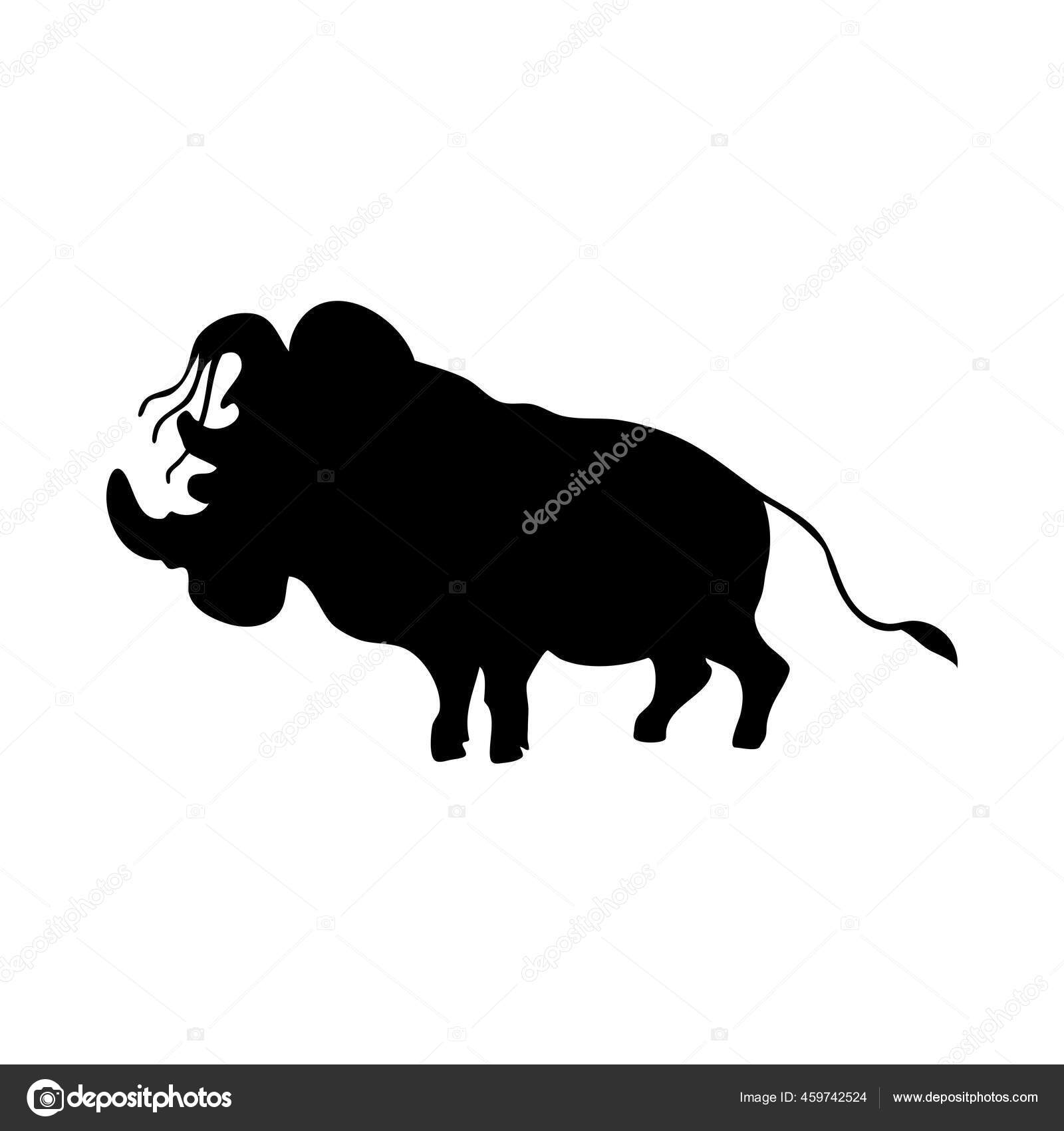 Warthog Silhouette Smooth Clean Lines High Detailed Warthog Silhouette