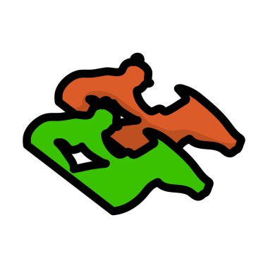 At Biniciliği Simgesi. Renk Doldurma Tasarımı ile Düzenlenebilir Kalın Tasarım. Vektör İllüstrasyonu.