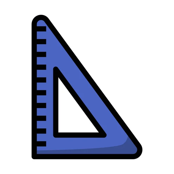Ícone Triângulo Esboço Negrito Editável Com Design Preenchimento Cores Ilustração — Vetor de Stock