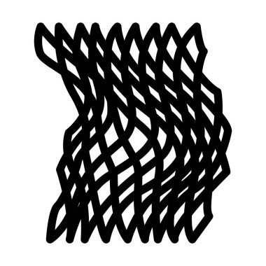 Balıkçılık Ağı Simgesi. Renk Doldurma Tasarımı ile Düzenlenebilir Kalın Tasarım. Vektör İllüstrasyonu.