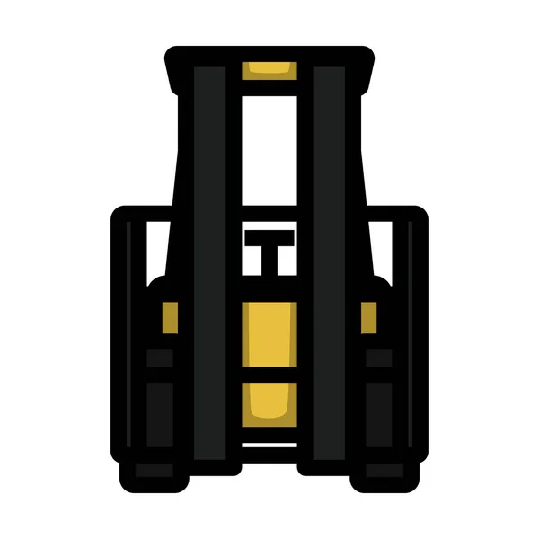 Forklift Icon仓库可编辑的带有彩色填充设计的大胆轮廓 病媒图解 — 图库矢量图片