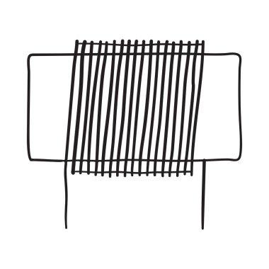 İndüktör Bobin Simgesi. El Çizimi Tasarımı. Vektör İllüstrasyonu.