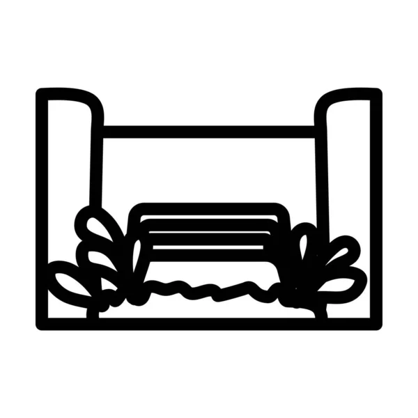 Icono Del Paseo Barco Acuático Diseño Contorno Audaz Editable Ilustración — Vector de stock