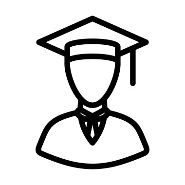 Avukat Man Icon. Düzenlenebilir Cesur Tasarım. Vektör İllüstrasyonu.