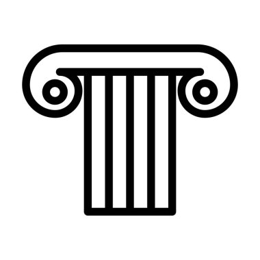 Antika Kol Simgesi. Düzenlenebilir Cesur Tasarım. Vektör İllüstrasyonu.