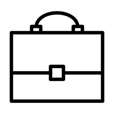 Çanta Simgesi. Düzenlenebilir Cesur Tasarım. Vektör İllüstrasyonu.