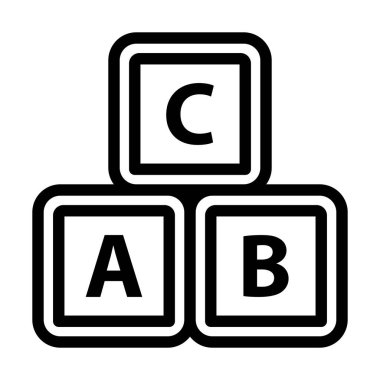 Tuğla Kutusu Simgesi. Düzenlenebilir Cesur Tasarım. Vektör İllüstrasyonu.