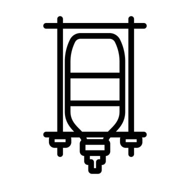 Sayaç Simgesini Bırak. Düzenlenebilir Cesur Tasarım. Vektör İllüstrasyonu.