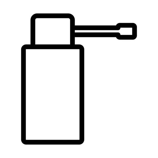 Inhalator Ikonen Redigerbar Djärv Skiss Design Vektor Illustration — Stock vektor