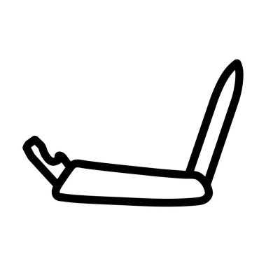 Katlanan Çakı Simgesi. Düzenlenebilir Cesur Tasarım. Vektör İllüstrasyonu.