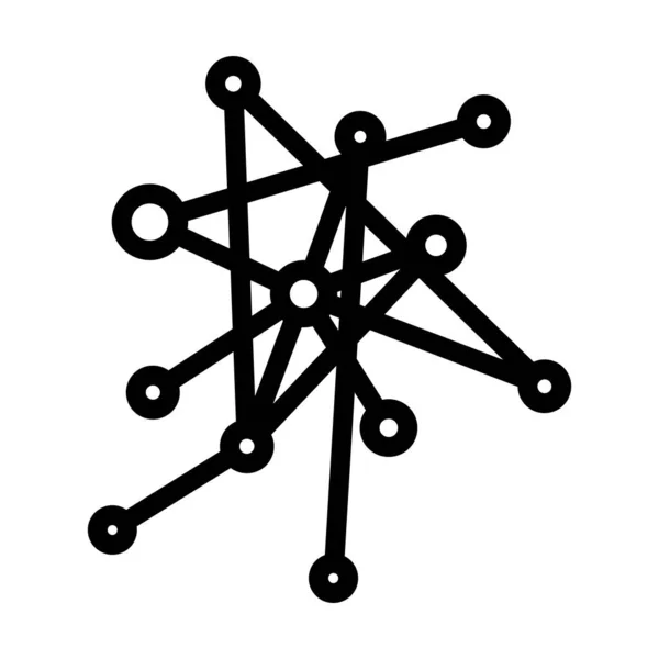 Икона Connection Net Дизайн Смелого Плана Векторная Миграция — стоковый вектор