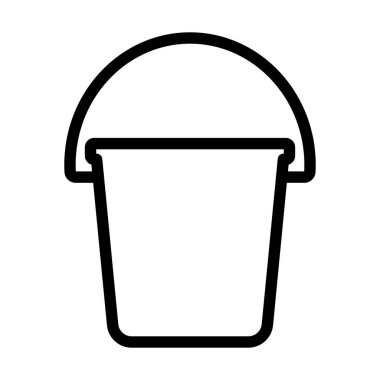 Kova Simgesi. Düzenlenebilir Cesur Tasarım. Vektör İllüstrasyonu.