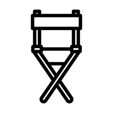 Yönetmen Simgesi. Düzenlenebilir Cesur Tasarım. Vektör İllüstrasyonu.