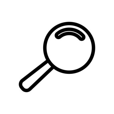 Büyüteç Simgesi. Düzenlenebilir Cesur Tasarım. Vektör İllüstrasyonu.