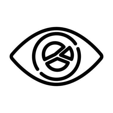 Göz bebeği simgesinin içinde 