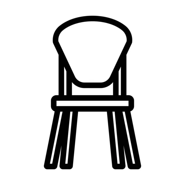 Ícone Cadeira Criança Desenho Arrojado Com Largura Curso Editável Ilustração — Vetor de Stock